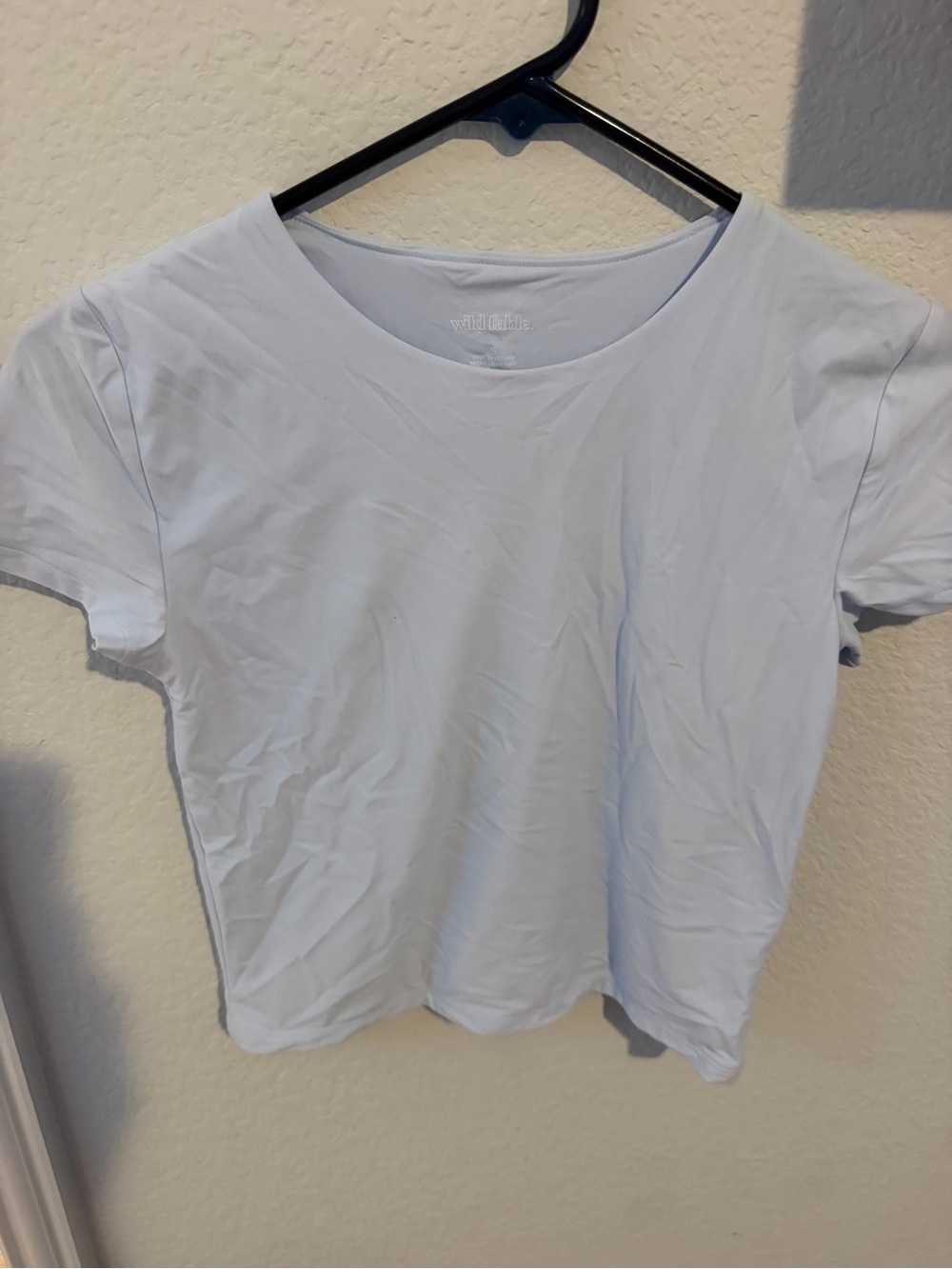 wild fable Light Blue Crop Tee